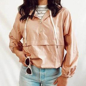 Sage green windbreaker jacket